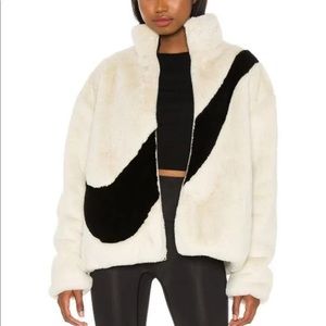 Nike Faux Fur Swoosh Jacket